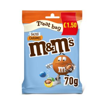 M&M's Salted Caramel Milk Chocolate Treat Bag £1.50 PMP 70g
