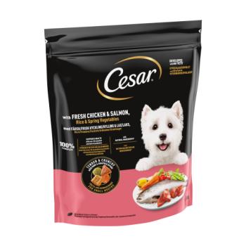 Cesar Adult Dry Dog Food with Fresh Chicken, Salmon & Vegetables 1.4kg