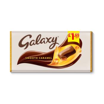 Galaxy Smooth Caramel & Milk Chocolate Block Bar £1.69 PMP 135g