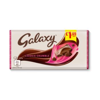 Galaxy Cookie Crumble & Milk Chocolate Bar £1.69 PMP 114g

