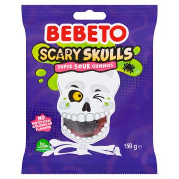 Bebeto Scary Skulls Super Sour Gummies 150g