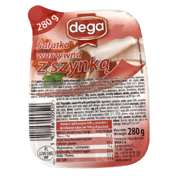 Dega Salatka Warzywna Z Szynka 280g
