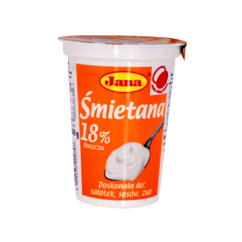 Jana Smietana Sour Cream 18% Fat 400g 