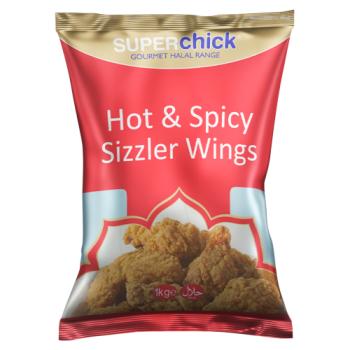 Superchick Hot & Spicy Sizzler Wings 1kg