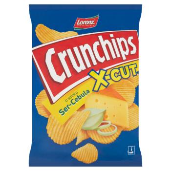 Crunchips X-Cut Cheese-Onion Flavour Riffled Potato Crisps 140 g
