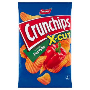 Crunchips X-Cut Paprika Flavour Riffled Potato Crisps 140 g