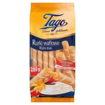 Tago Wafer Rolls with Vanilla Flavour Cream 280 g