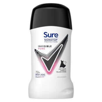 Sure Nonstop Protection Anti-Perspirant Cream Invisible Pure 50 ml 