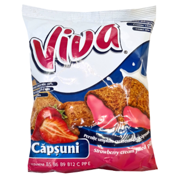 Viva Strawberry Cream Filled Pillows 200g 