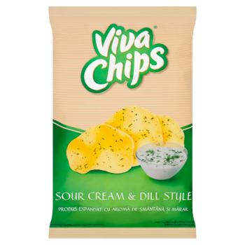 Viva Chips Sour Cream & Dill Style 100g