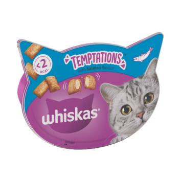 Whiskas Temptations Adult Cat Treat Biscuits With Salmon 90g