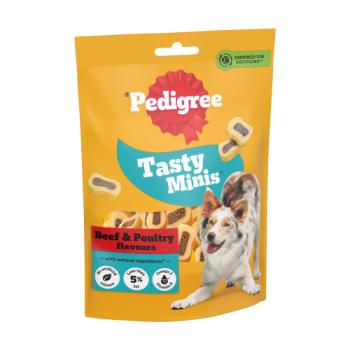 PEDIGREE® TASTY MINIS Adult Dog Treats Beef & Poultry Chewy Slices 155g