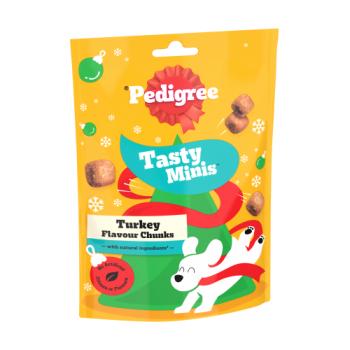 PEDIGREE Tasty Minis Christmas Dog Treats Chewy Cubes with Turkey 130g