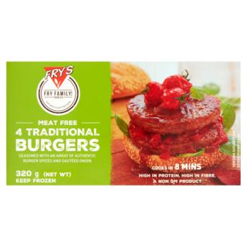 Frys Veg 4 Traditional Burgers