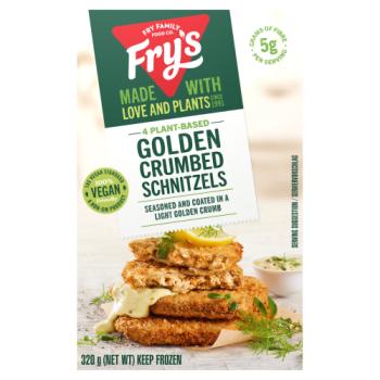 Fry's 4 Plant-Based Golden Crumbed Schnitzels 320g
