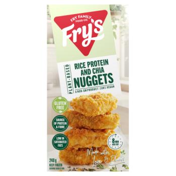 Fry's Plant-Based Rice Protein and Chia Nuggets 240g
