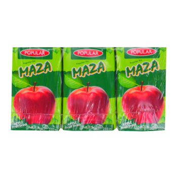 Popular Maza Apple Fruit Drink 6 x 250ml 
