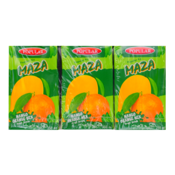 Popular Maza Mango Orange Mix Fruit Drink 6 x 250ml 
