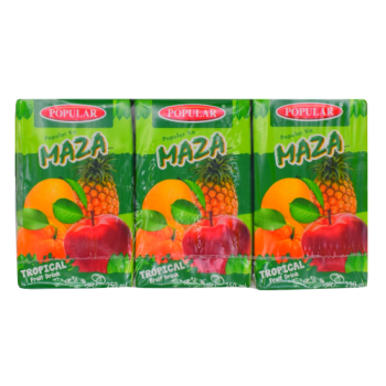 Popular Maza Tropical Fruit Drink 6 x 250ml 