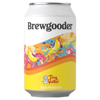Brewgooder Tiny Rebel Hazy Peach Ipa