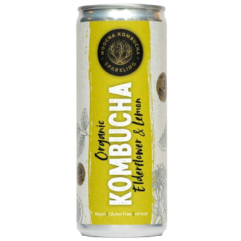 MOOCHA KOMBUCHA Organic kombucha Elderflower and Lemon 250ml