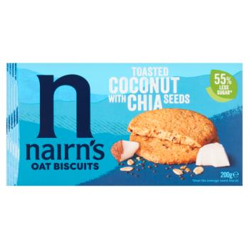 Nairn's Toasted Coconut with Chia Seeds Oat Biscuits 200g
