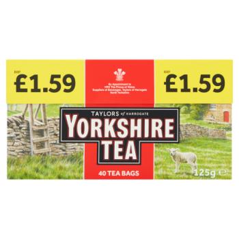 Taylors of Harrogate Yorkshire Tea 40 Tea Bags 125g
