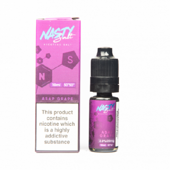 Nasty Juice 50/50 ASAP Grape Nasty Salt E-Liquid 10mg 10ml 
