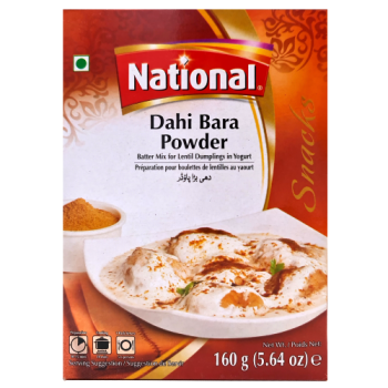 National Dahi Bara Powder Batter Mix for Lentil Dumplings in Yogurt 160g 