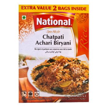 National Spice Mix for Chatpati Achari Biryani 2 x 55g 