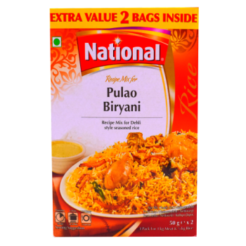 National Recipe Mix for Pulao Biryani 2 x 50g 
