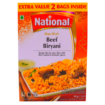 National Recipe Mix for Beef Biryani 2 x 39g 
