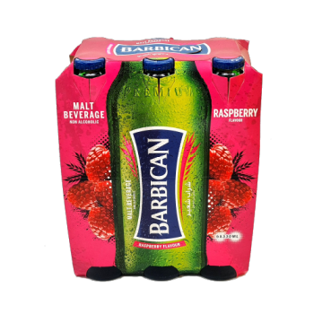 Barbican Malt Bervage Non Alcoholic Raspberry Flavour 6 x 330ml 