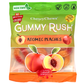 Cheery Chews Gummy Rush Atomic Peaches 90g 