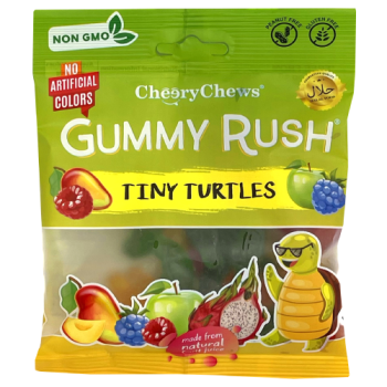 Cheery Chews Gummy Rush Tiny Turtles 90g 