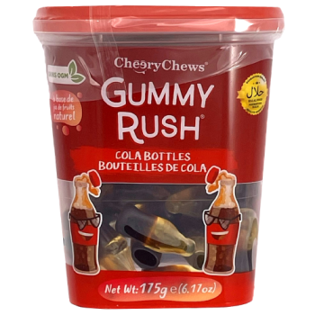 Cheery Chews Gummy Rush Cola Bottles 175g 