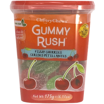 Cheery Chews Gummy Rush Fizzy Cherries 175g 