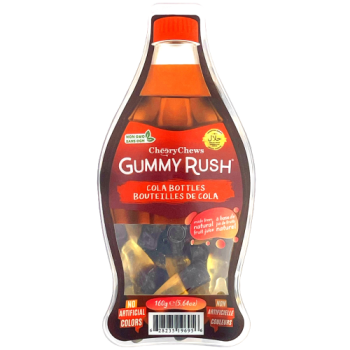 Cheery Chews Gummy Rush Cola Bottles 160g 