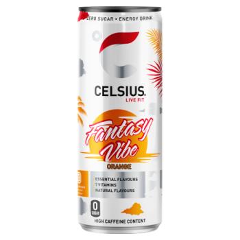 Celsius Zero Sugar Fantasy Vibe Orange Energy Drink 355ml
