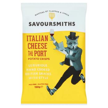 Savoursmiths Italian Cheese and Port Potato Crisps 150g