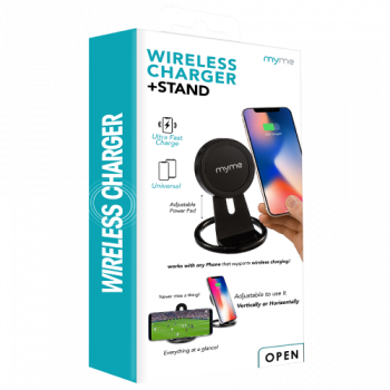 MyMe Wireless Charger + Stand (Colour May Vary) 