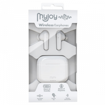 MyJoy Wireless Earphones & Charging Case (Colours May Vary)