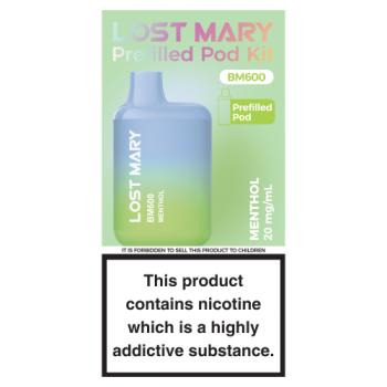 Lost Mary BM600 Menthol Prefilled Pod Kit 20mg/ml
