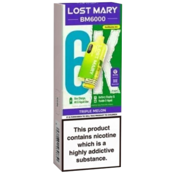 Lost Mary BM6000 Triple Melon Refillable Kit 20mg/ml 