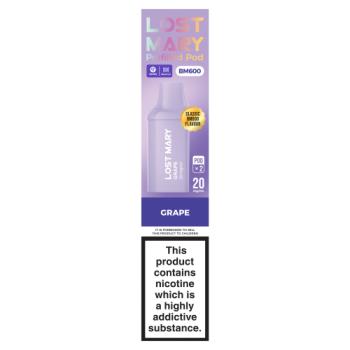Lost Mary Classic BM600 Flavour Grape Prefilled Pod 20mg/ml