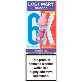 Lost Mary BM6000 Cherry Ice Refillable Pod Kit 20mg/ml