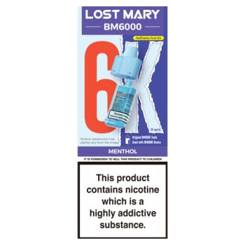 Lost Mary BM6000 Menthol Refillable Pod Kit 20mg/ml