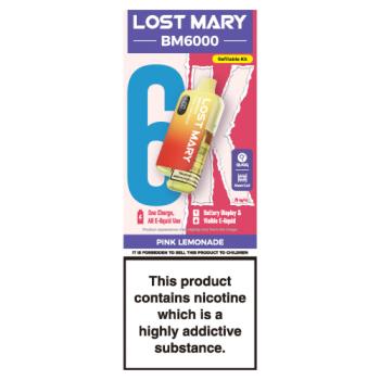 Lost Mary BM6000 Pink Lemonade Refillable Kit 20mg/ml