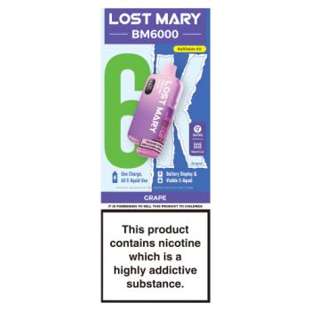 Lost Mary BM6000 Grape Refillable Kit 20mg/ml