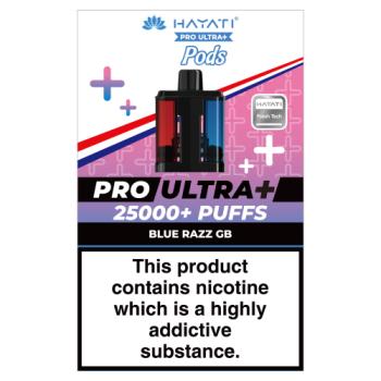 Hayati Pro Ultra+ 5 Packs Blue Razz GB Pods 20mg/ml